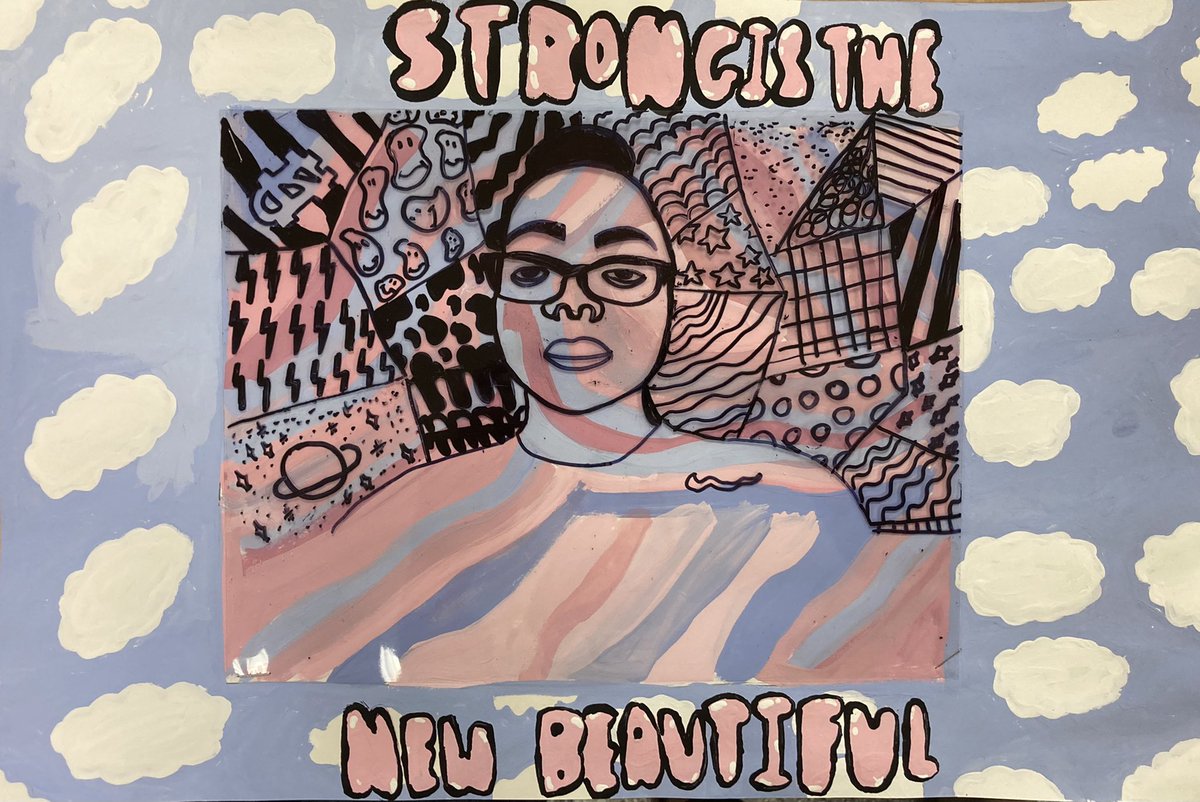 Art_with_MsG's tweet image. 7th Grade Self-Portrait project! #TeamKidsFirst #MiddleSchoolArt #CreativityAtCarroll