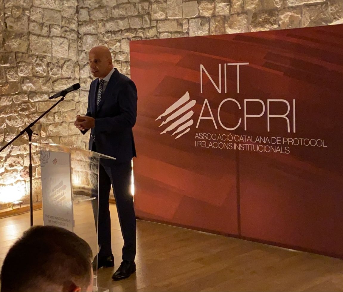 En <a href="/xavicoral/">Xavi Coral</a> fent el discurs inaugural de la #nitacpri! 😀
#PremisAcpri