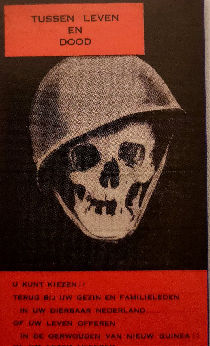 Een propaganda pamflet gedropt door de Indonesische strijdkrachten  boven Nederlands Nieuw-Guinea, 1962.