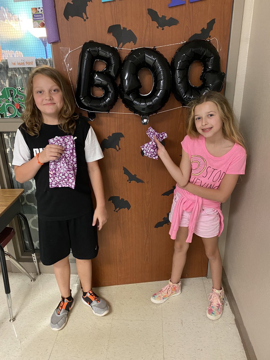 When you come back from lunch and your room was Booooooed, what fun.  Thank you to the parent who booed us.  They loved it.  <a href="/mambrinosteam/">STEAM Academy at Mambrino</a> #GISD #piratenation #GISDLead
