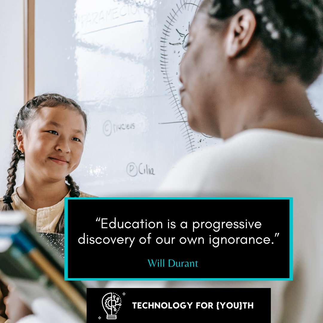 wearetech4youth's tweet image. Having ignorance is often considered a bad thing, but it could prove to be a valuable temporary asset. Because it allows you to replace it with knowledge, mastery, and proficiency.

#STEM
#GirlsWhoCode #womenwhocode #womeninbusiness #womenempowerment