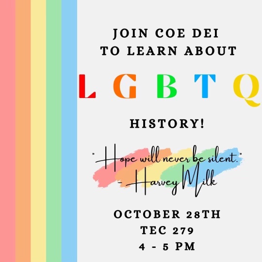 shsucoeab's tweet photo. 🚨 Calling all Future Educators! 🚨 

Come join COEABDEI as we learn about #LGBTQI+ history and discuss how we can best support our future students!

Where? TEC 279
When: 10/28 4:00-5:00 https://t.co/vewzVKGfLj