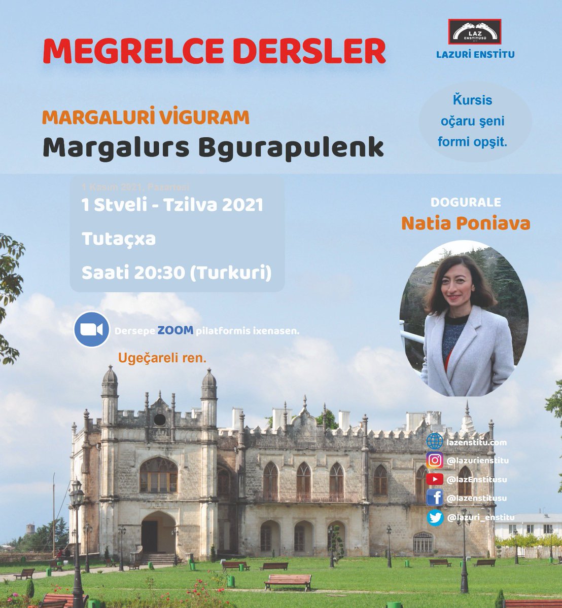 lazuri_enstitu's tweet photo. #Megrelce dersler başlıyor🚀 

Lazca bilenler ve Megrelceyi merak edenler için düzenlenecektir. Profilde bulunan linki tıklayarak başvuru yapabilirsiniz.
#margaluri #margalurinina https://t.co/AuqhxxycQb