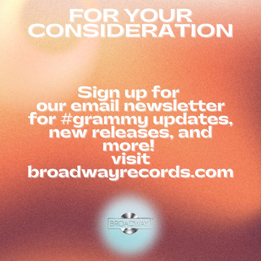 Broadway Records (@bwayrecords) on Twitter photo We released a whopping 35 #Grammy eligible albums this year alone 🎶 
✨We want to thank the artists, producers, collaborators, and musicians that put together so many moving pieces during this time in music history We released a whopping 35 #Grammy eligible albums this year alone 🎶 
✨We want to thank the artists, producers, collaborators, and musicians that put together so many moving pieces during this time in music history