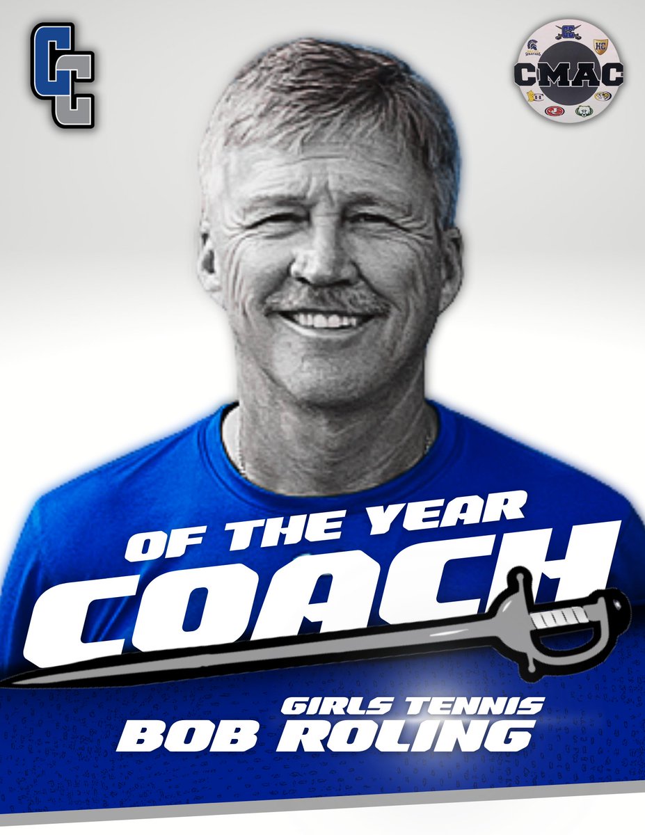 CCHS_Activities's tweet photo. 🚨 Comin atcha again with BIG news!
Tennis Coach Bob Roling named #CMAC Coach of the Year!🤩
Coach Roling led @CCHSTennis4 to an impressive 15-6 finish &amp; the 1st ever District Title in #CCHS history in any sport! CONGRATULATIONS on this honor! #GoCavsGo #CoachoftheYear #CMACtion https://t.co/gpSZgdD1dW