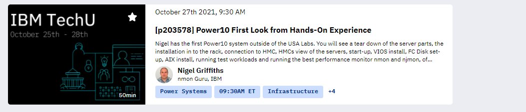 Cannot wait to listen to the technological superhero at #IBMTechU next week.

#PowerVM #IBMioss #LoP 
#NerdHerd #IBMChampion #fintech #AIX  #PowerVM #Linux #Unix #RHEL #Power10 #TechU #IBMTechU