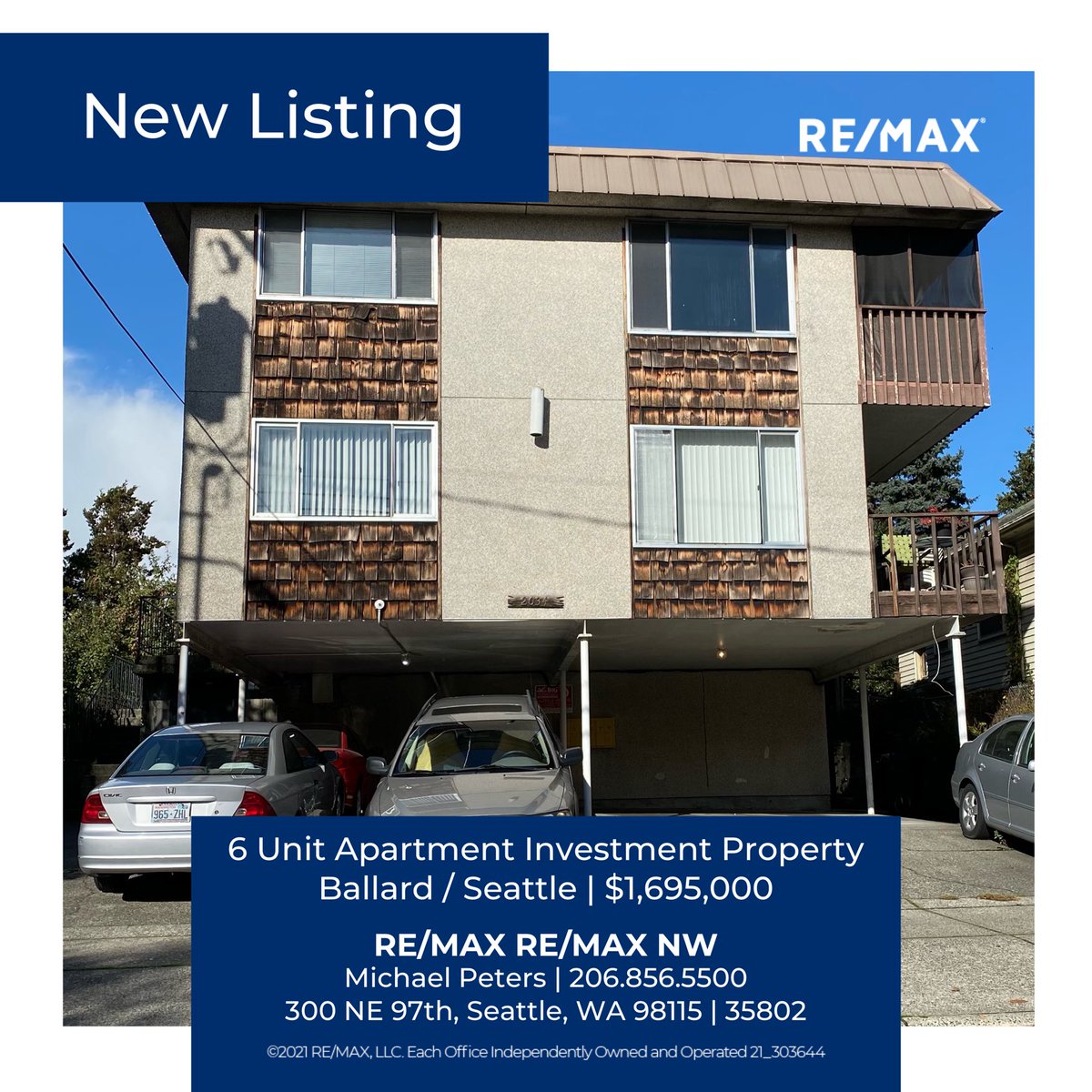SeattleREBroker's tweet photo. Just Listed!!!
Ballard Six
$1,695,000
3 two bedroom and 3 one bedroom units
MR RC zone and a FAR of 4.5
Opportunity Knocks https://t.co/DUXI6HL9kT