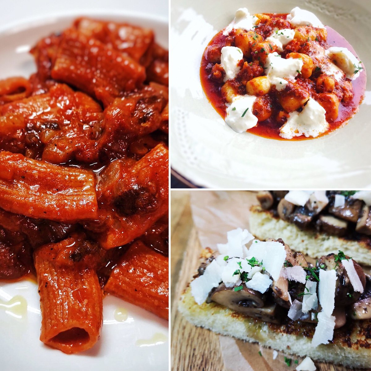 ArtusiNewWest's tweet photo. Weekend Trio
Three dishes to share with you all weekend!
‘Rigatoni all' Amatriciana’
‘Gnocchi Nduja & Burrata al Mare’
‘Bruschette d'Autunno’
@vanfoodster #PastaChallengeYVR
#ThisIsArtusi 🇮🇹 https://t.co/8HQuRisSOI