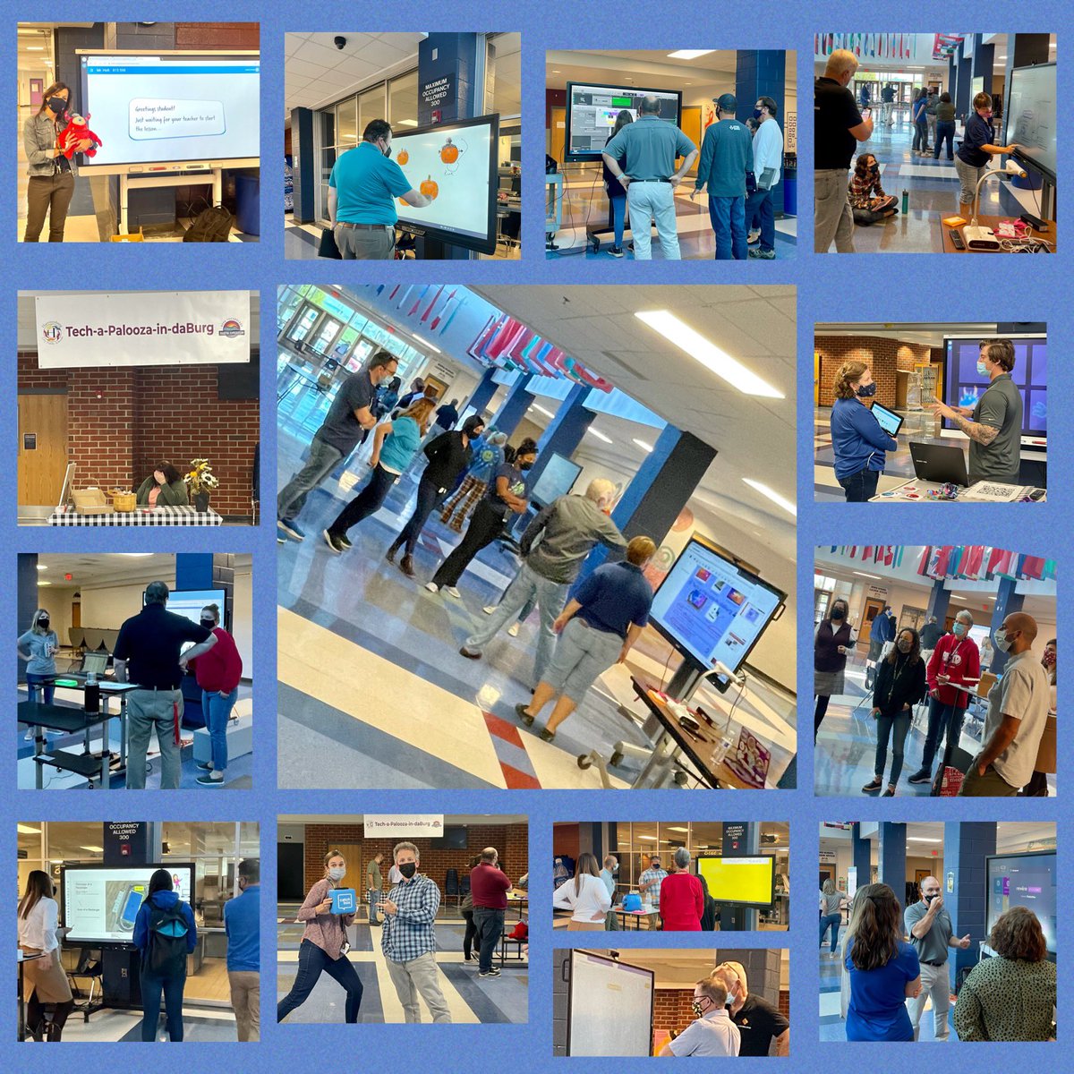 millerkk's tweet photo. #Tech-a-Palooza-in-daBurg @HCPS_ITRTS @SMART_Tech @Promethean @NewlineIDEAMAX @i3technologies_ @ipevo https://t.co/oXU0TTL3XC