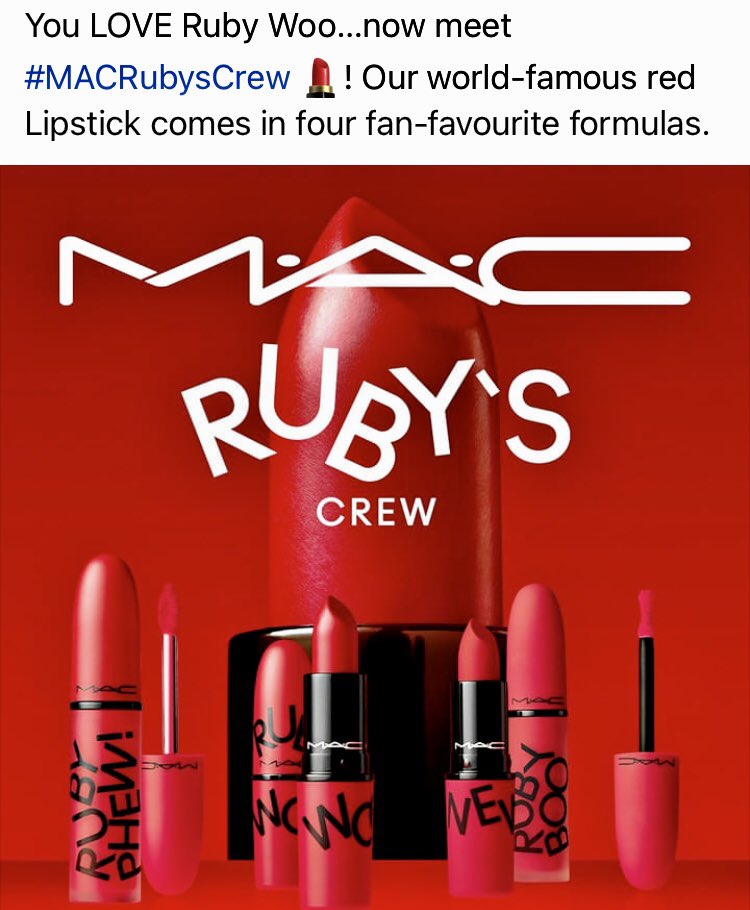 ScarlettYoli's tweet image. My favorite red lipstick, now in liquid form. Ordered mine today. Can’t wait to pucker up. 💋 #MACRubysCrew #RubyWoo