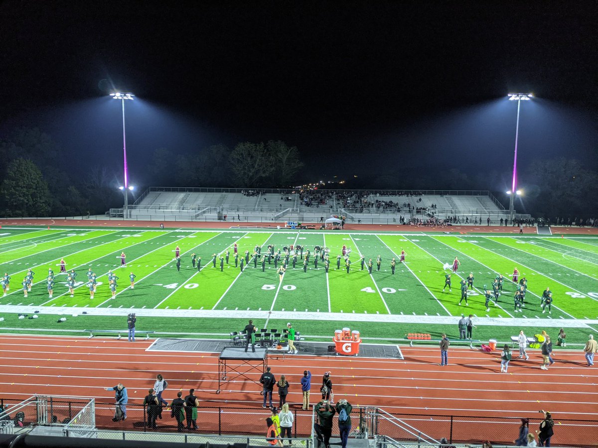 SCbroadcast's tweet photo. Our view for the night!! Tune in now to WHIN Radio Online for the pregame show and NFHS Network for in-game coverage!! And vote in our poll earlier on our page https://t.co/4hXnSf8PNV
