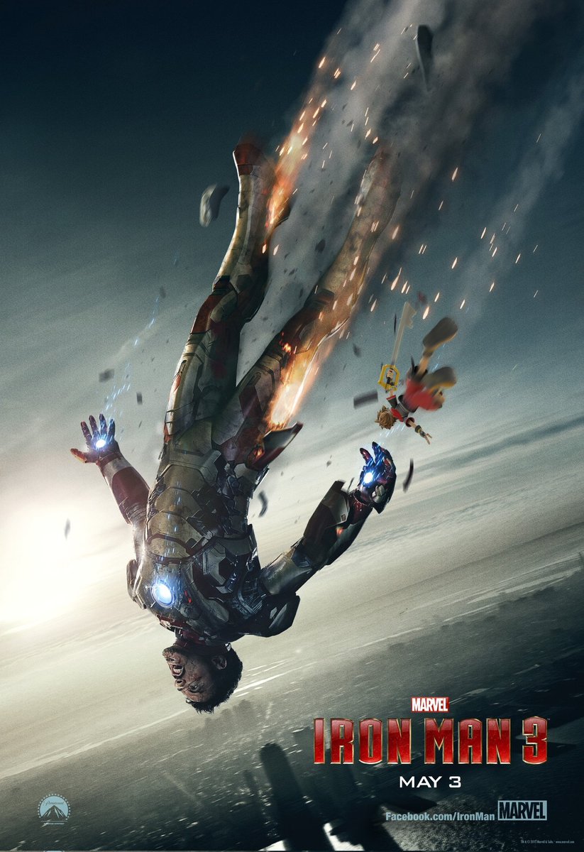 GirlFailMyu's tweet image. Why the fuck the iron man 3 poster so raw bro