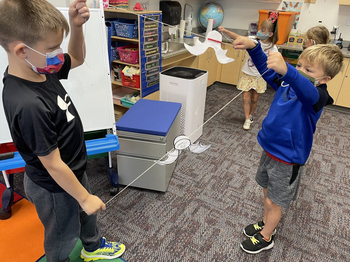 MrsRubinFCPS's tweet photo. We finished up bat week with a fun STEAM activity.  The students had a challenge to make a bat fly by designing a zip line.  Of course we did some zip line and bat research first! @SuES_BlueJays #SuEsBluejays #BluejaysLead https://t.co/M5jeNEFs7e