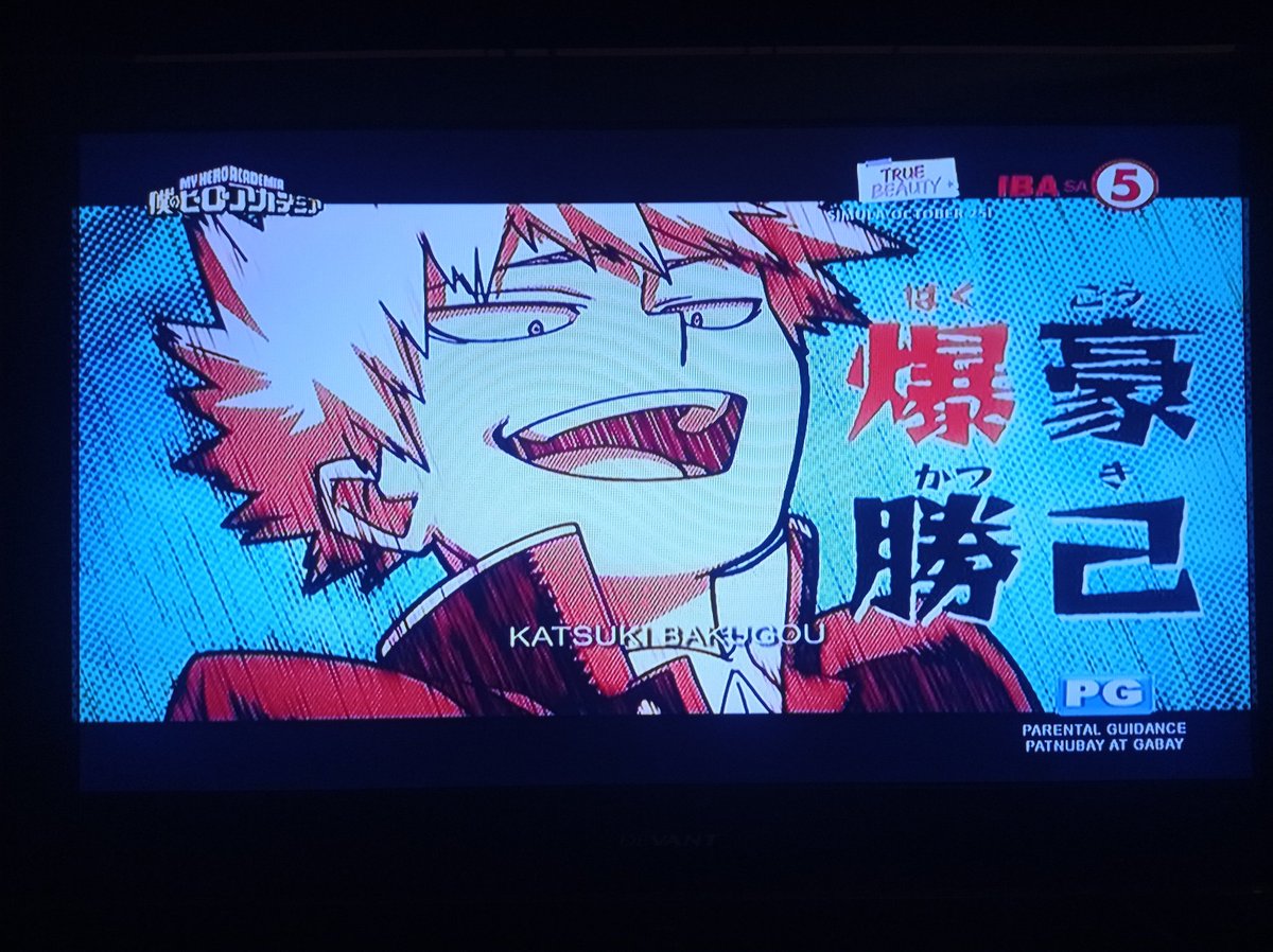 PaoloHakushaku's tweet photo. Here he comes, Katsuki Bakugo (Kacchan) #MyHeroAcademia on TV5 Philippines @TV5manila #TodoMaxKids #TodoMaxWeekend #IBASa5 https://t.co/tck4kipcd8