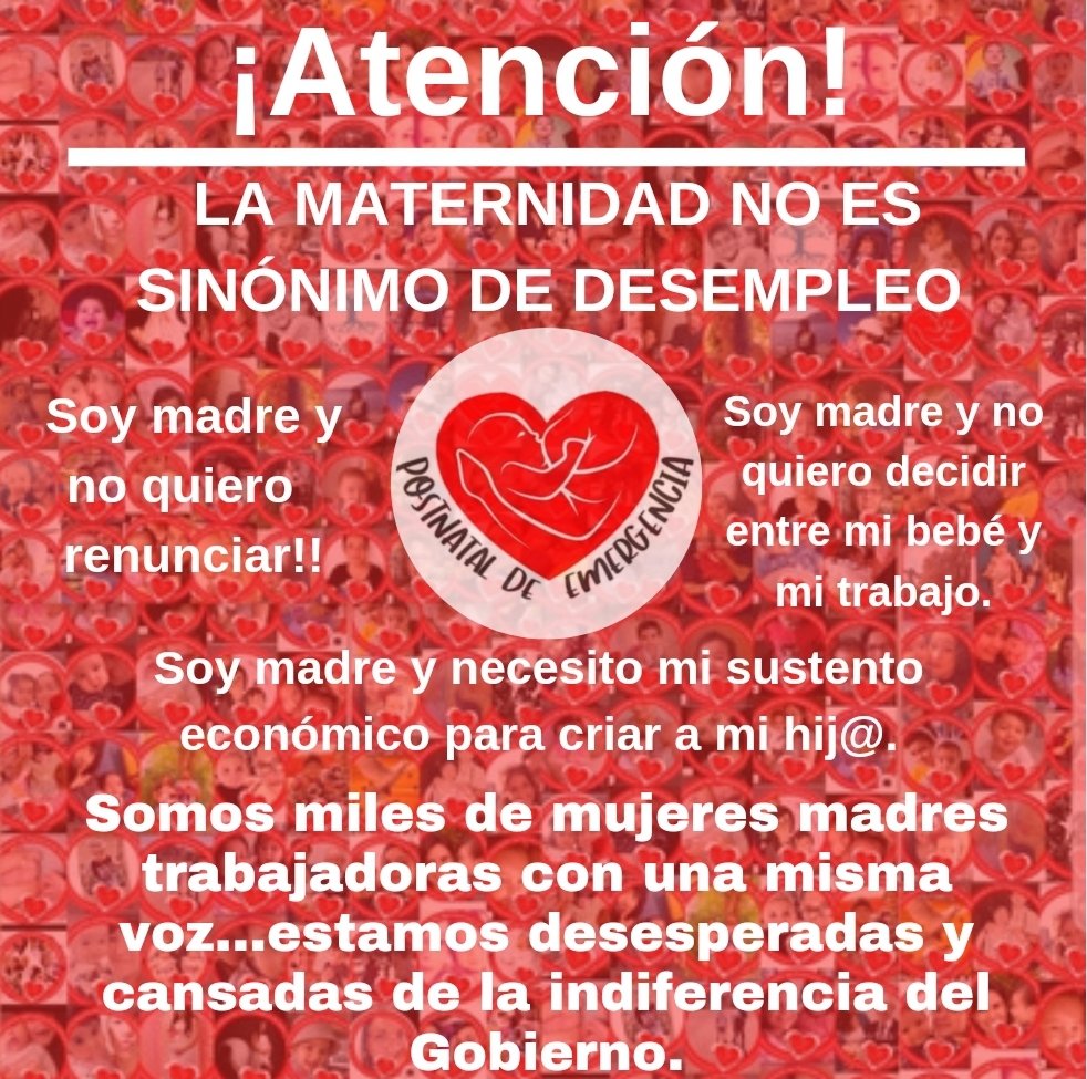 Postnataldeeme1's tweet photo. Exigimos la extensión del #PostnatalDeEmergencia y de las leyes maternales en ALERTA SANITARIA. Cuanto más debemos esperar?
#BASTADEINDIFERENCIA
#EXTENSIONLEYESMATERNALES
#LAMATERNIDADESCASTIGADAENCHILE 
#LOSNIÑOSPRIMERO 
@FpvrPrensa @GaelDiputada @SabatSenadora @Postnataldeeme1 https://t.co/XKm74GPjTX