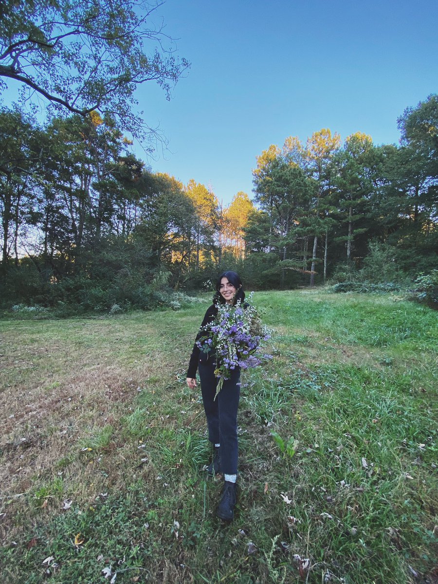 Kaysweetea's tweet photo. am sad but picking wild flowers makes me happy https://t.co/1cajIRxWr1