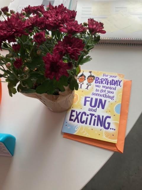 Feeling so loved and appreciated today. What a wonderful start to my birthday weekend from my kiddos, room parents, parents, and team mates!🥰#sycamoreyr5