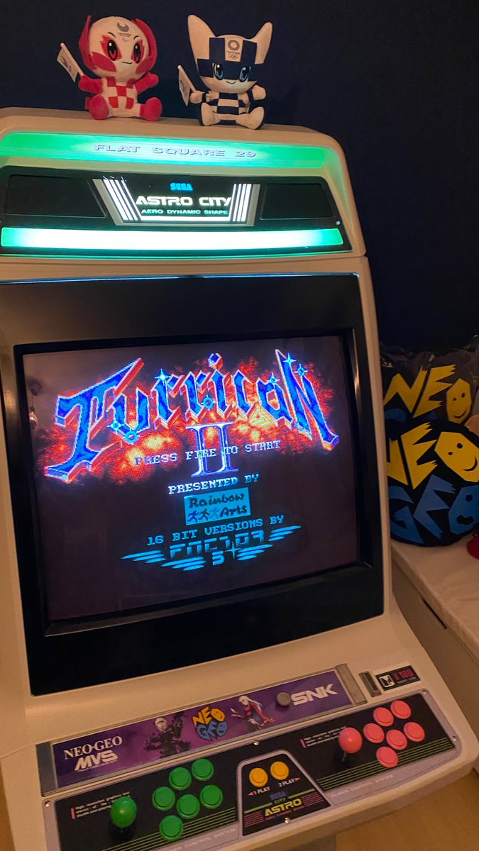 arcadecyborg's tweet photo. My dream come tru 😇 playing #turrican #amiga #arcade #astrocab
#scanlines #retrogame #love 😘 https://t.co/6Nsfxz8Oab
