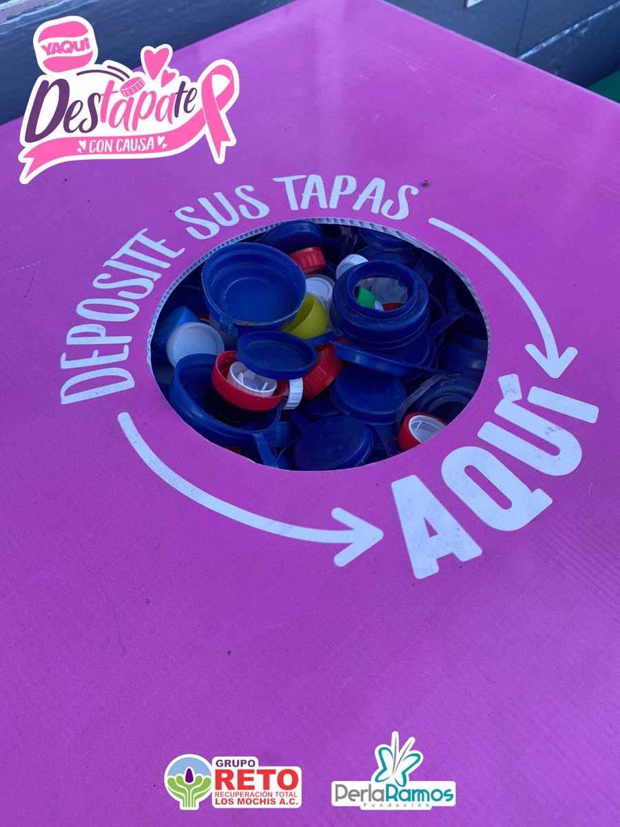 lecheyaqui_'s tweet photo. ¡¡Aquí les traemos la primera etapa de #Destápateconcausa !! 
¡Muchas gracias a todos por su apoyo! 🙏💟
📣Todavía están a tiempo para donar sus tapas en los Centros de Acopio designados 📣
#CancerDeMama #OctubreRosa https://t.co/8K4VMSnVVt