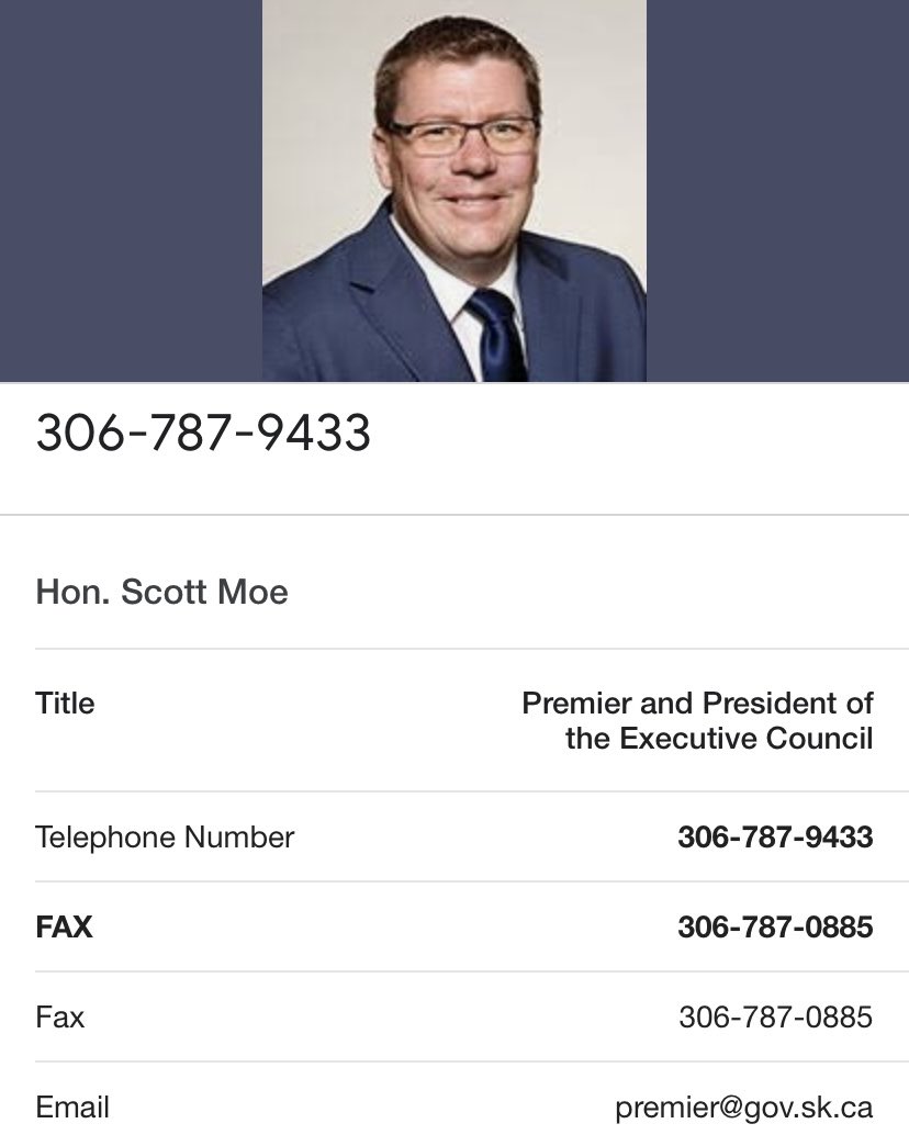 Hey @PremierScottMoe Looks like you've removed your phone number from the government website. Anyone looking for it?