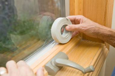 As it's getting colder outside, don't forget to weather proof your window and doors! You can save up to 15% on your heating bill.