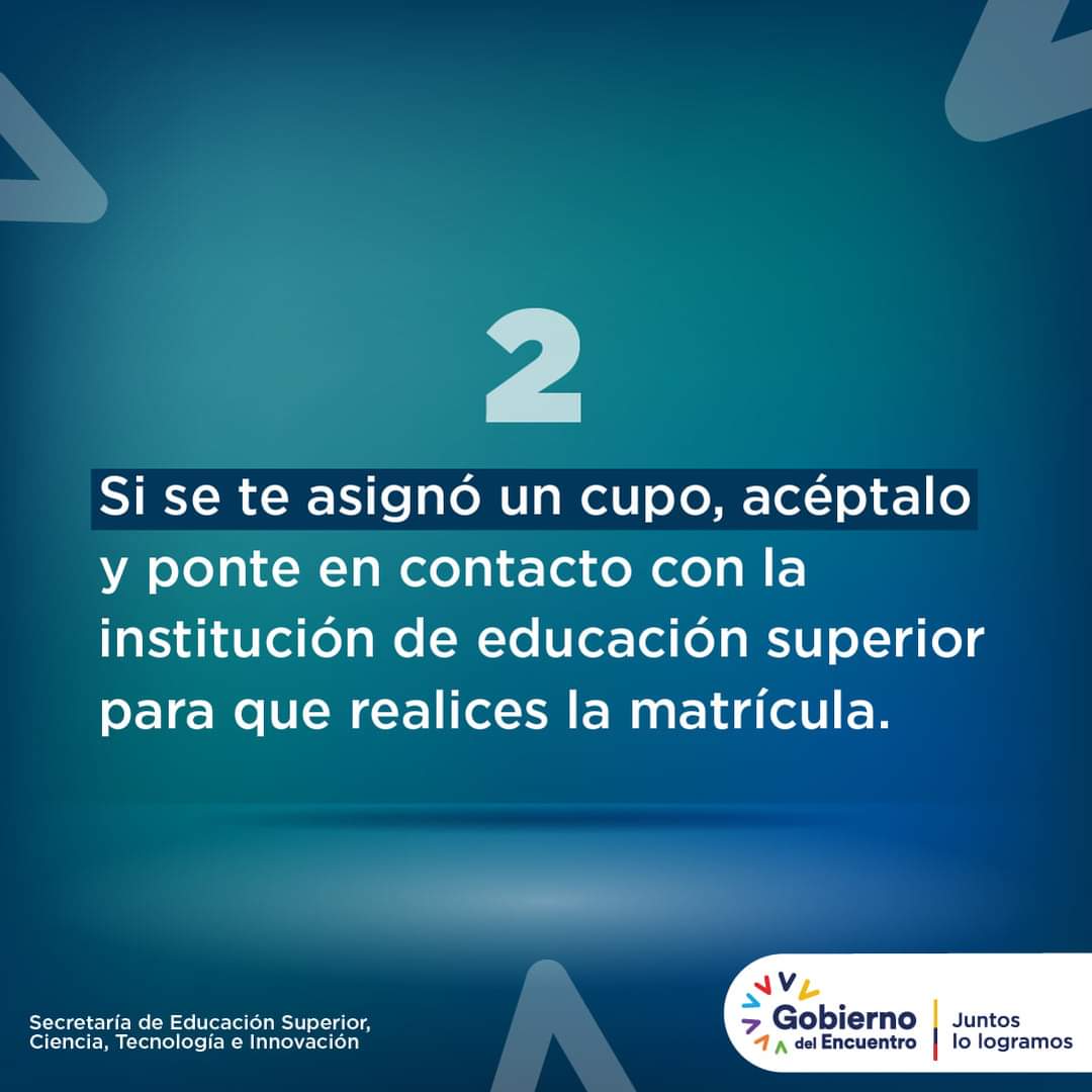 ITSQuininde's tweet photo. ¡Pilas! 🧐
 
Si postulaste por un cupo para INGRESAR AL ISTQ, pon atención a la siguiente información 👇.

#Admisión2021
#JuntosLoLogramos https://t.co/LS2XUcFX1o