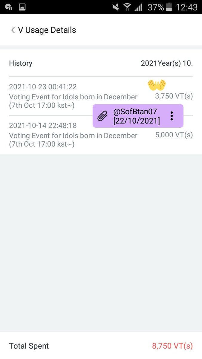 SofBtan07's tweet photo. @SailWithBTSAway @BTS_twt @0613BORAHAE_BTS @Luv7Persona Mi aporte pt3 | @BTS_twt 

🗳️ | 3750 votos a Taehyung en FanPlus.

[Organizadora principal de Sail With BTS Away]

-🐋

#방탄소년단뷔 #V #뷔 #태형 #김태형 https://t.co/6DoSlwXfMo