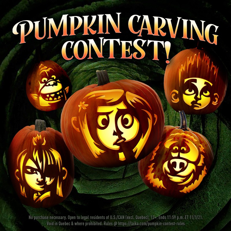 LAIKAStudios's tweet photo. Are you ready to show the world your pumpkin-carving skills? Enter the LAIKA Pumpkin Carving Contest for a chance to win cool prizes in several categories! @zombiepumpkins #LAIKApumpkincontest