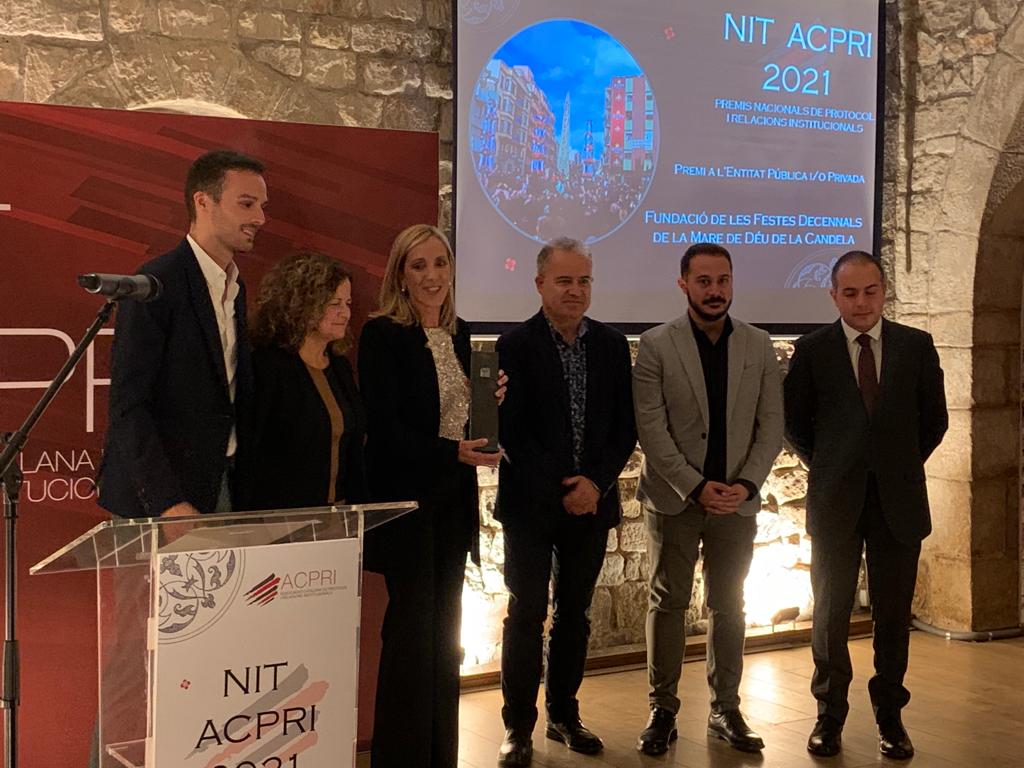 DecennalsValls's tweet photo. Les Festes Decennals de la Mare de Déu de la Candela de Valls han estat guardonades amb el Premi a l'Entitat Pública i/o Privada dels Premis @acpri! 🎉
#nitacpri #premisacpri https://t.co/bCl1Z0ogkE