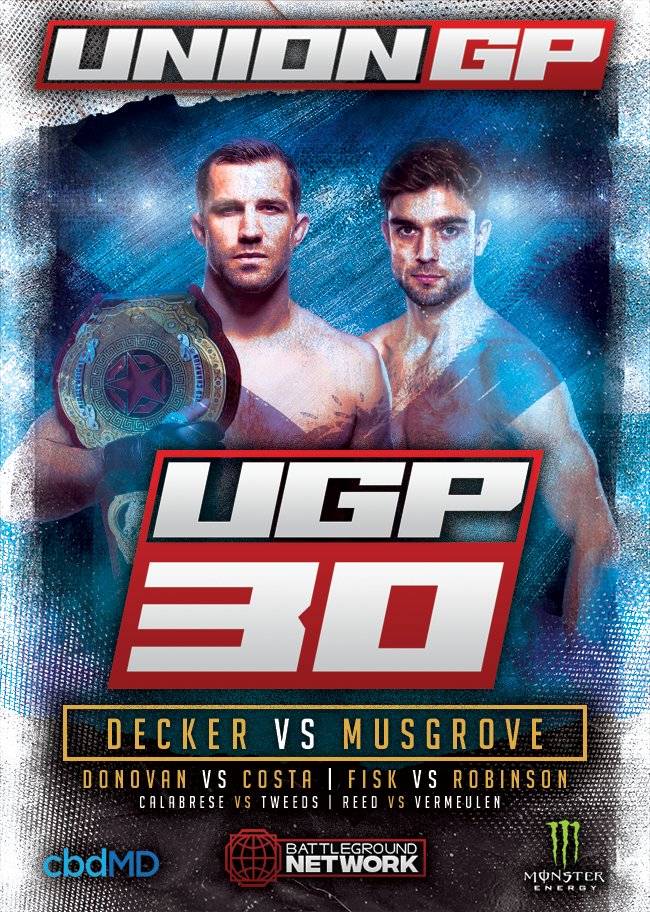 Union_GP's tweet photo. UGP 30: DECKER vs MUSGROVE 3

🗓️ November 14, 2021
🏟️ United Center
📍 Chicago, Illinois
📺 @BattlegroundNet 

👊 FULL CARD:
https://t.co/kipQwxvPaC

🎟️ TICKETS:
https://t.co/HrkKsMWpKy https://t.co/VWpDj9FVMA