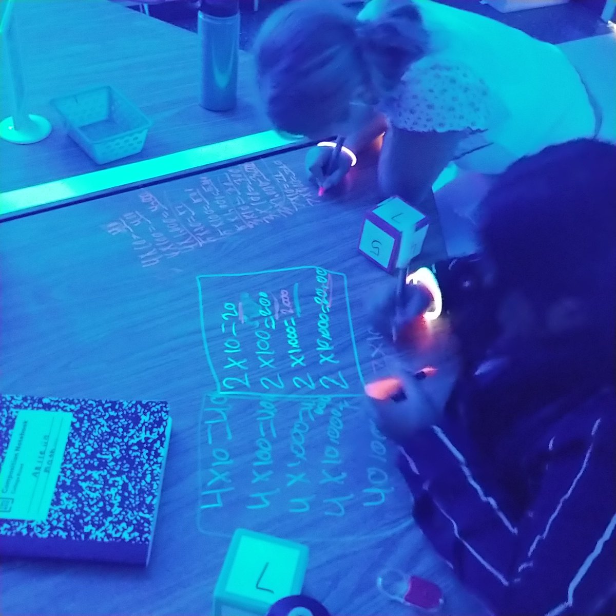 Our multiplication glow day was so much fun! These 4th graders worked so hard and their teacher is PROUD! ☺
 <a href="/WestSideETweet1/">West Side Elementary School</a>