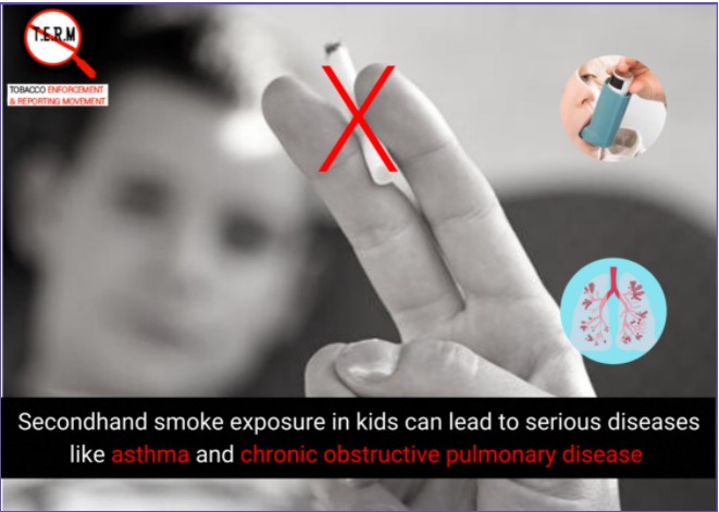 MonitorTobacco's tweet photo. A shocking 30% of young adults are exposed to secondhand smoke at home or public places in India, as per the Global Youth Tobacco Survey. #DidYouKnow that secondhand smoke exposure is one of the biggest reasons for respiratory infections in kids?  #TobaccoFreeIndia75 https://t.co/n8cUQKga3N