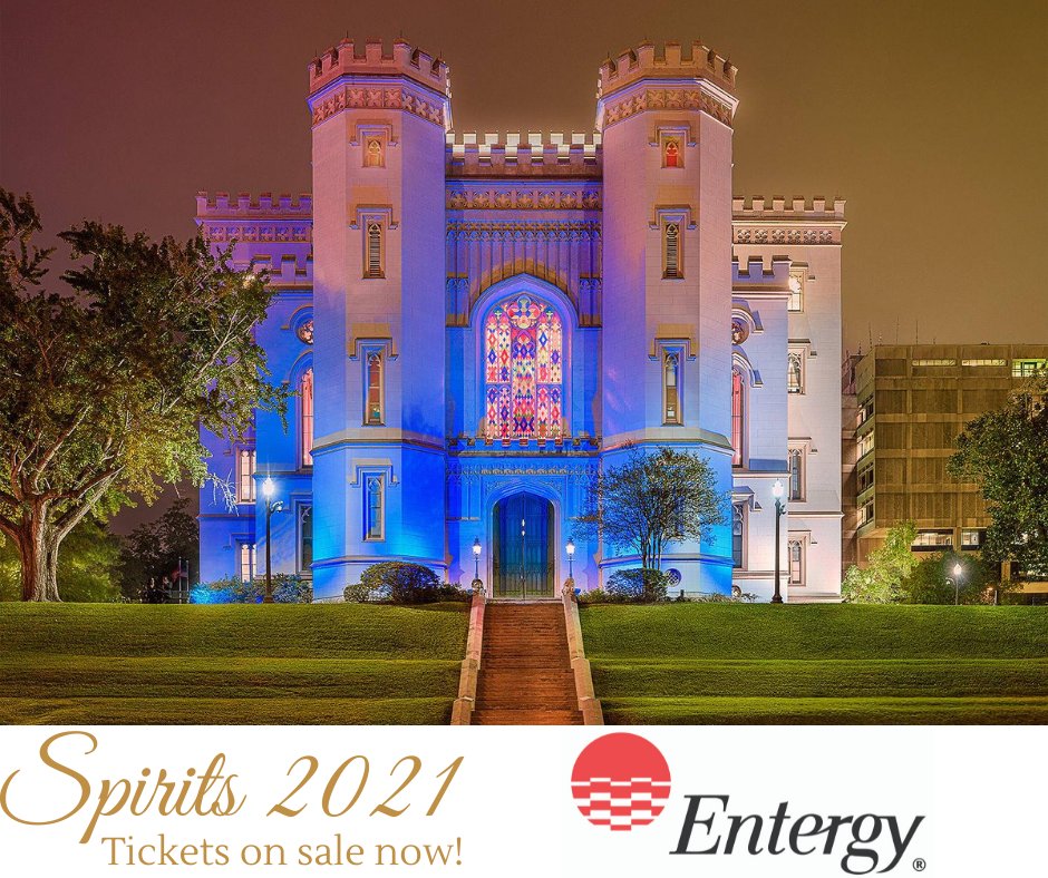Entergy returns as our top shelf sponsor for this year's Spirits of Louisiana!
Don't forget to get your tickets! buff.ly/3vzX8hQ