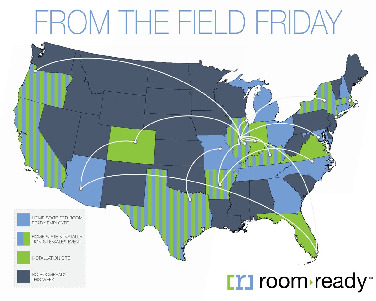 room_ready's tweet photo. 23 states this week! Highlights include:
πOur team in FL is working hard on a cool install that is nearly complete!
πWe have created several new positions to expand our team nationwide!
π«Jamie Huff (President) spent time out west with the Oregon Team.
#RoomReady #OTBITB #EOS https://t.co/rG5c7G4Ace