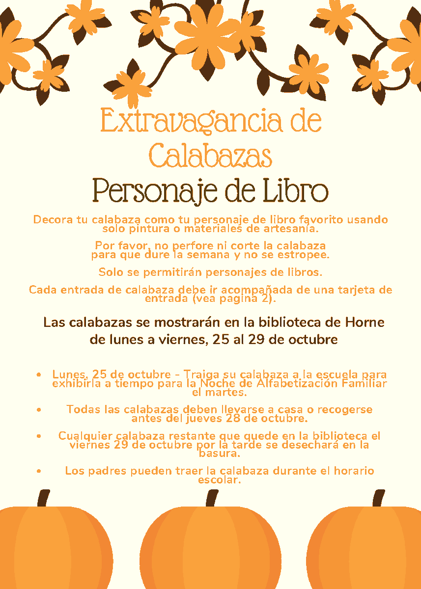HorneLibrary's tweet photo. Pumpkin  Book Characters Extravaganza --Can not wait to see our Hound Dogs creativity! #HorneProud #ReadersAreLeaders https://t.co/NtC8GfR18H