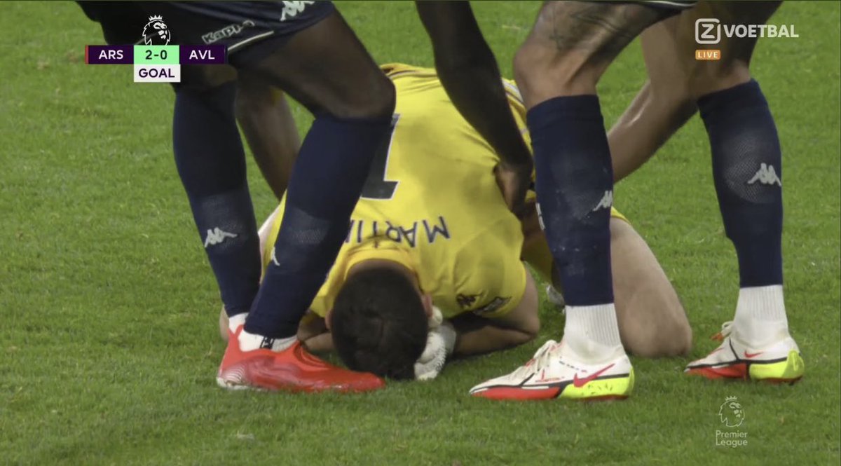 ExplicitGooner's tweet image. Mings: &quot;Get up Emiliano, we have a game to play!&quot;

Martinez: &quot;The smell of the grass brings back too many memories Tyrone. I was number one here you know! I was somebody!&quot;