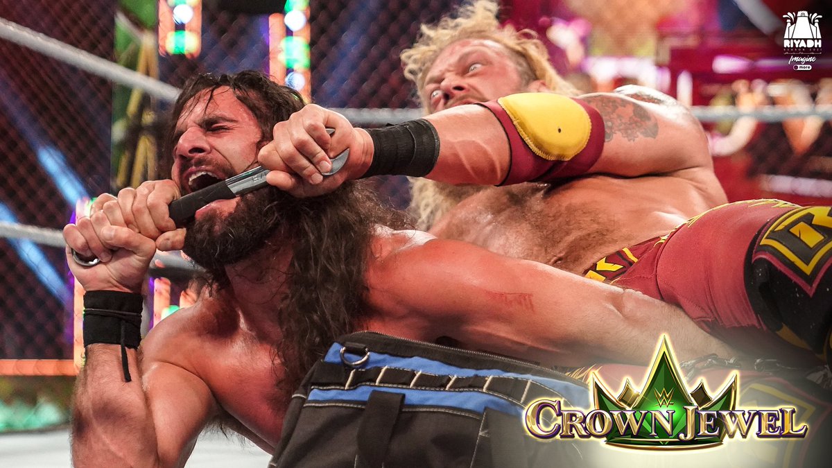 Ццу шоу на русском 545. WWE Crown Jewel 2021. Эдж Рестлер 2022. Seth Rollins Match vs Cesaro. Винс макмэн 2021.