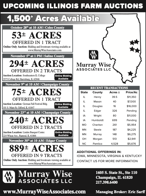 MWA_LLC's tweet photo. Don’t miss out on a great opportunity to acquire high quality farmland in Illinois. For more information about the upcoming farmland auctions please visit our website: https://t.co/xJPSErFTtz https://t.co/8uY4nhYchr