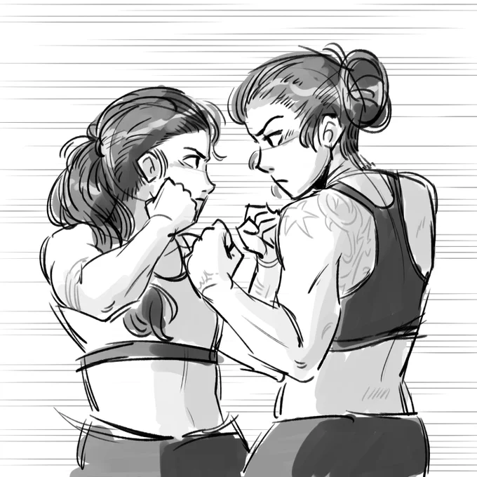 the power and tension between MMA gals.. 👀💦 