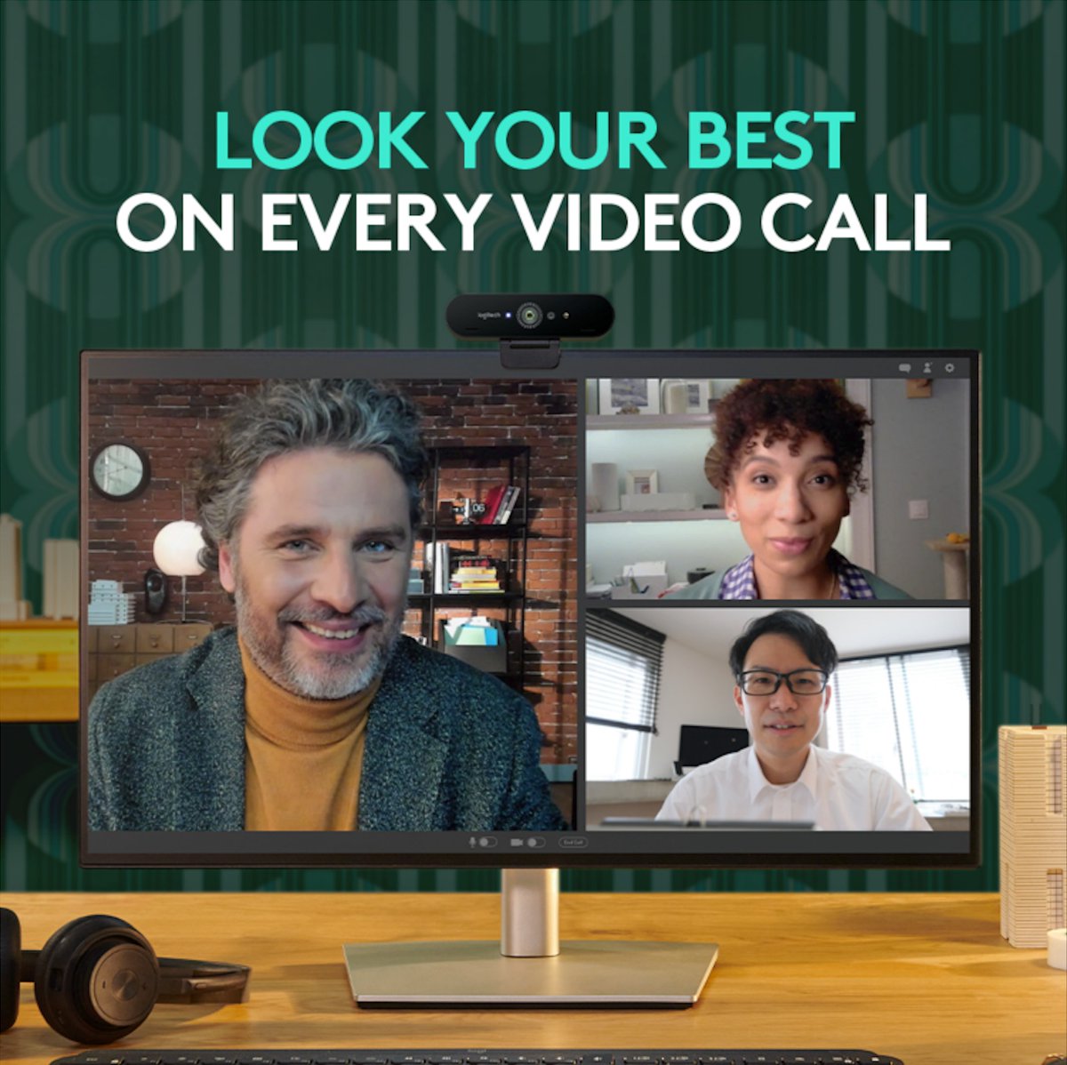 LogitechBiz's tweet photo. Avoid #remotework catastrophes like these. 😳
Look your best on every #videocall with a Logitech HD webcam.
#WorkLifeUpgraded