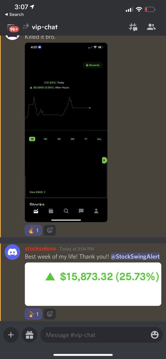 StockSwingAlert's tweet photo. Room caught them all before the crowd today 🤑 - $BENE $DWAC $DATS 

Join below to bread up - https://t.co/LEzXS5Ttiu https://t.co/NKD7HmDNAf