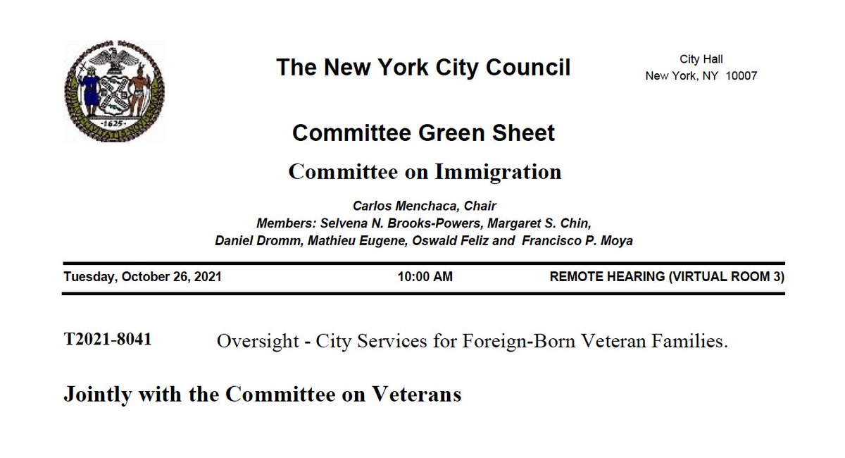 Cesar Vargas, Esq. (@dreamer_esq) on Twitter photo 1/2 NYC is holding the 1st ever <a href="/NYCCouncil/">New York City Council</a> oversight hearing on how NYC can support immigrant veterans/military families. Immigrants have served in the Armed Forces since the founding of our nation. Proud to be working on this. THX CMs <a href="/cmenchaca/">🦋Menchaca 萬齊家</a> <a href="/EricDinowitz/">Eric Dinowitz</a> 4 ur leadership! 1/2 NYC is holding the 1st ever <a href="/NYCCouncil/">New York City Council</a> oversight hearing on how NYC can support immigrant veterans/military families. Immigrants have served in the Armed Forces since the founding of our nation. Proud to be working on this. THX CMs <a href="/cmenchaca/">🦋Menchaca 萬齊家</a> <a href="/EricDinowitz/">Eric Dinowitz</a> 4 ur leadership!