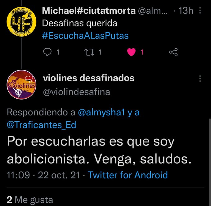 Las abolos del TS nos odian a las putas no a la prostituci&oacute;n ni la trata, en realidad les da igual cu&aacute;ntas