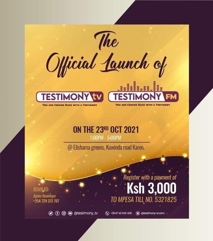 petercacah's tweet photo. It’s time to understand @Testimony__TV will change TV. Count down begins now 
#TestimonyTVLaunch #TestimonyTV #TestimonyFMRadioLaunch #TestimonyFM #YouAreComingBackWithATestimony
#ToT https://t.co/B9WWNCWaNZ