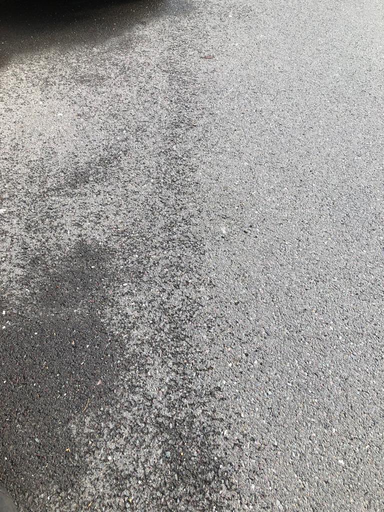 RoadtechsGroup's tweet photo. Spot the difference! In East Sussex this time. Without (left) &amp; with (right) - 2 years post application of our surface treatment - Reclamite - the only BBA HAPAS approved penetrative bitumen rejuvenator - #lowcarbon footprint &amp; minimal impact on road users https://t.co/RPUsmFozs1
