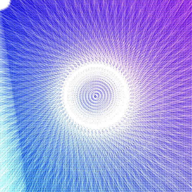 First generative art drop of many! 
"Crescendo interweave" A relaxing animation growing from nothing into beautiful pleasing and trippy pattern, who woulda thought an algorithm could become art. 1/1 - 5 $xtz hicetnunc.xyz/objkt/463278  #NFT #p5js 
#CleanNFTs #XTZ <a href="/hicetnunc2000/">h</a>