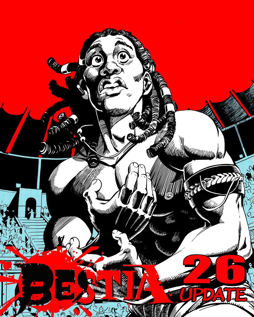 Update 26 of my comic 🔴𝔹𝔼𝕊𝕋𝕀𝔸 is now live on Patreon.com/PabloAriasARTE

FREE access to new updates every Thursday. 

Follow #BestiaCOMIC 

#gladiator #colosseum #comics