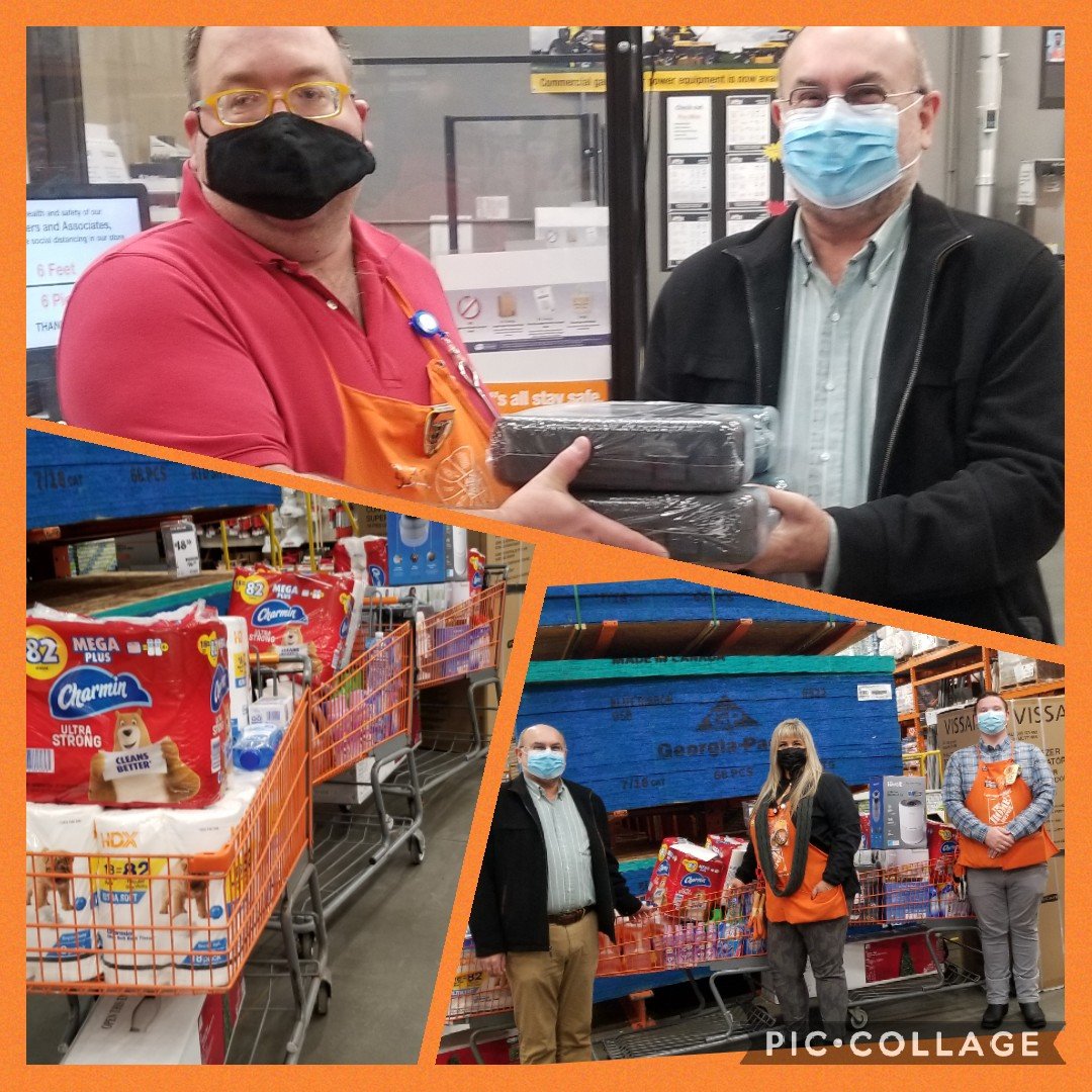 My heart is full! In honor of Domestic Violence Month THD donated a Fridge, humidifiers, Christmas trees, and much more to Hope Alliance in Chehalis. Our D24 DS Scott also donated two tool sets! I'm so blessed to get to work with so many amazing people! @BlankenshipSB @ErnestD52