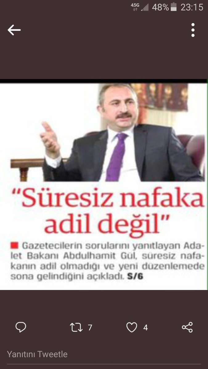 Madem adil değil 
 .gerekeni yapın.Yıllardır oyaladığınız yeter ayıptır araştırın kim mağdur ilk eşin çocuğu yok benim kızım babasının nafakasını ödüyor devletten aldığı kredi ile.YETER #YerliVeMilliMedeniKanun <a href="/adalet_bakanlik/">T.C. Adalet Bakanlığı</a> <a href="/abdulhamitgul/">Abdulhamit Gül</a> <a href="/RTErdogan/">Recep Tayyip Erdoğan</a> <a href="/iletisim/">T.C. İletişim Başkanlığı</a> <a href="/deryayanikashb/">Derya Yanık</a>