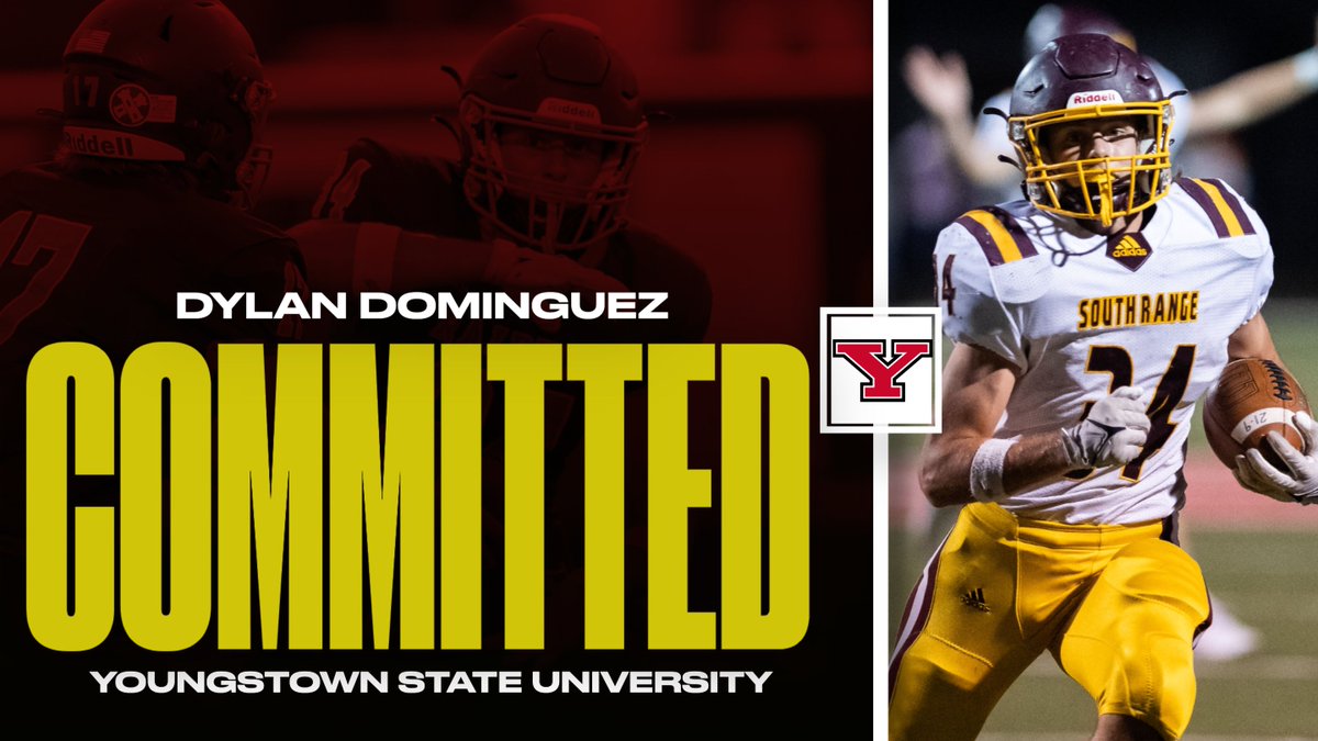 Congratulations to South Range's Dylan Dominguez on continuing his academic and athletic career at Youngstown State University!